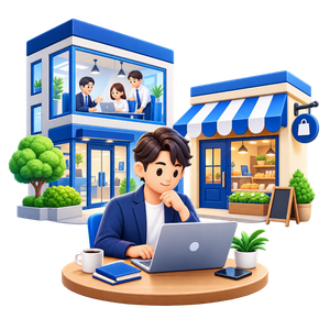 コーポレートサイトを制作する技術者